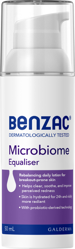 รูปภาพของ Benzac Microbiome Equaliser เบนแซค ไมโครไบโอม อีควอไลเซอร์ บำรุงหน้าสำหรับผิวเป็นสิว 50ml